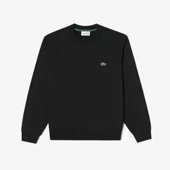 LACOSTE Мужская базовая толстовка с круглым вырезом [черный]