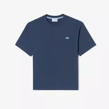 LACOSTE Мужская футболка цвета крокодила [Меланж индиго]