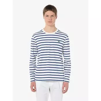 Lacoste Мужская футболка с длинным рукавом в полоску TH118E 54G X0U Q2NTH118E 54GX0U 004