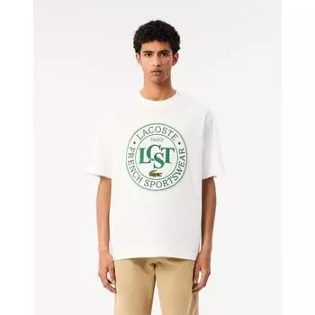 Lacoste Мужская футболка с коротким рукавом и графическим принтом Th2753 54n 001 003