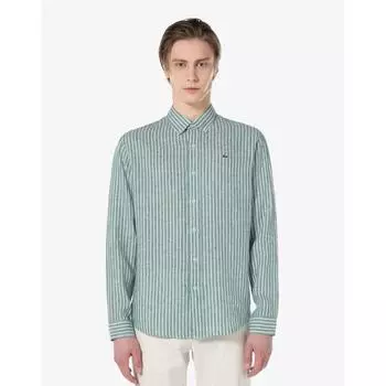 LacoSte Мужская льняная рубашка в полоску Ch728e 54g 132 040