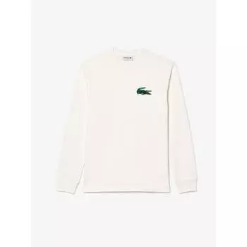 Lacoste Мужская праздничная футболка с круглым вырезом и длинным рукавом Th6654 54n 70v q2nTh6654 54n70v 004