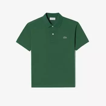 LACOSTE Мужская рубашка-поло французского стандартного кроя с короткими рукавами [зеленый]