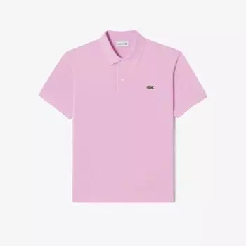 LACOSTE Мужская рубашка-поло французского стандартного кроя с короткими рукавами [розовый] 003