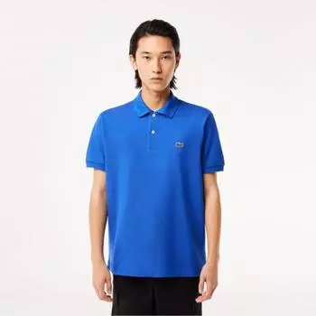 LACOSTE Мужская рубашка-поло классического кроя с короткими рукавами [голубой] 004