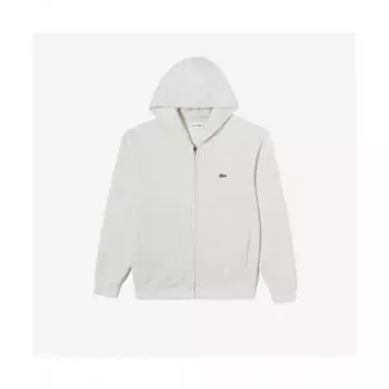 Lacoste Мужская техническая толстовка с капюшоном на молнии [овсянка] 003