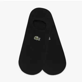 LACOSTE Мужские базовые носки NO SHOW [черные]