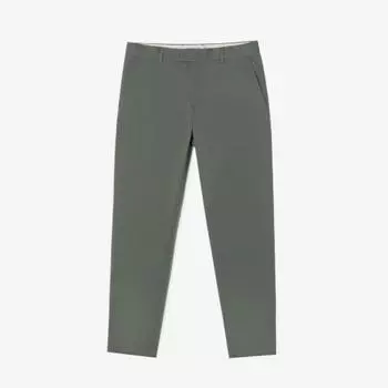 LACOSTE Мужские базовые зауженные брюки-чинос [хаки] 038