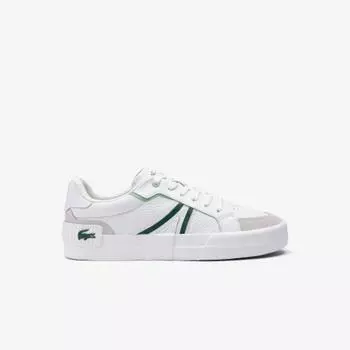 LACOSTE Мужские кожаные кроссовки L004 [Белый]