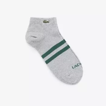 LACOSTE Мужские носки с цветными блоками [Серый Меланж]