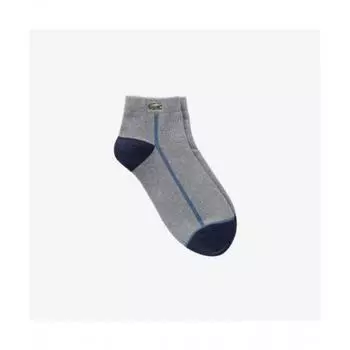 LACOSTE Мужские носки с цветными блоками [Серый Меланж]