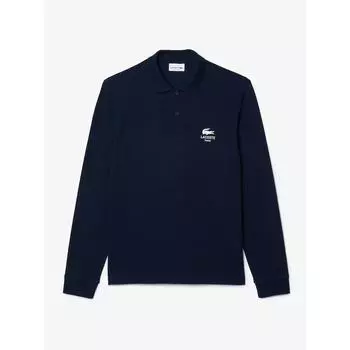 Lacoste Мужское мягкое брендовое поло с длинным рукавом PH7304 54N 166 Q2NPH7304 54N166 003