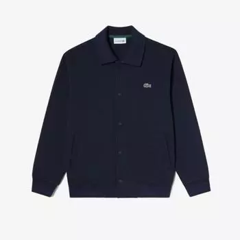 LACOSTE Мужской спортивный джемпер с воротником [Темно-синий]