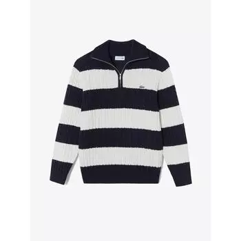 Lacoste Мужской свитер с широким воротником и полумолнией Cable AH301E 54N XFJ Q2NAH301E 54NXFJ 003