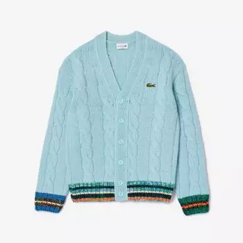 LACOSTE Мужской теннисный кардиган из смеси шерсти и нейлона AH0821 53N PIW
