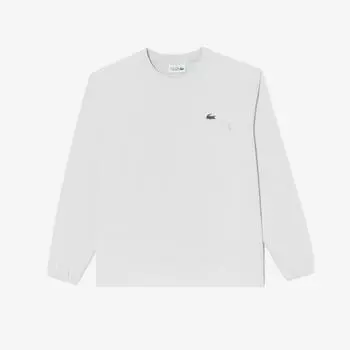 LACOSTE Мужской тканый комплект с длинными рукавами [Серый Меланж]