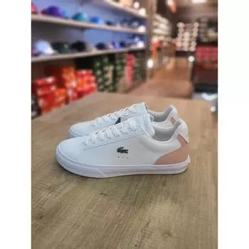 Lacoste [NC Fix] Lacoste женские кроссовки LeRonde Pro белые розовые LASH34W012