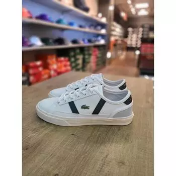 Lacoste [NC Fix] Lacoste женские кроссовки Sideline Pro белые зеленые LASH34W006