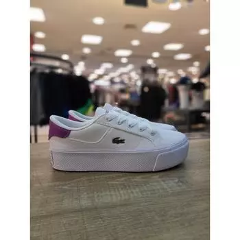 Lacoste [NC Fix] Женские кроссовки Lacoste Jian Platform White Purple LASH34W00980