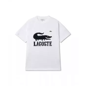 LacosTe One Piece X LacosTe AnimaTion Graphic T shirT whiTe Black 001/3