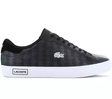 LACOSTE Powercourt 124 - Мужские кроссовки Черные 747SMA0090312 ОРИГИНАЛ EU 45 UK 10.5 чёрный