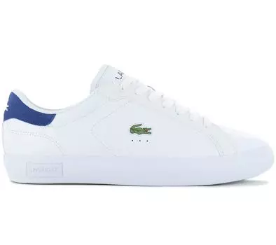 LACOSTE Powercourt 224 - Мужские кроссовки Кожаные Белые 748SMA0001042 ОРИГИНАЛ EU 45 UK 10.5 белый