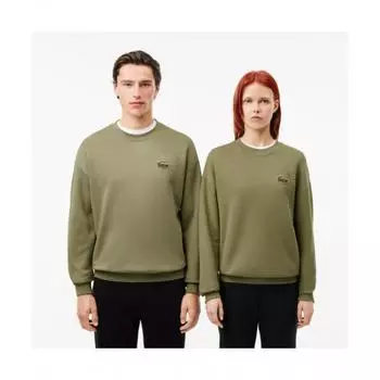 Толстовка Lacoste Public Boucle Big Croc с круглым вырезом [хаки] 00S
