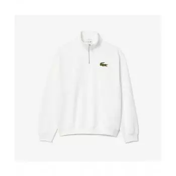 Lacoste Толстовка Public Boucle Big Croc с застежкой-молнией на половину длины [белый] 00M