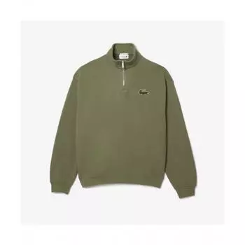 Lacoste Толстовка Public Boucle Big Croc Half Zip [хаки] 00S