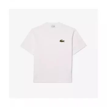 LacosTe Public Boucle Big Croc ShorT Sleeve T shirT [whiTe] 00S