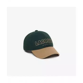 Lacoste Бейсболка Public Wool Mix Color Block [темно-зеленый] 0TU
