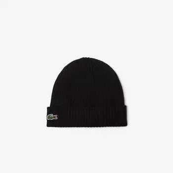 LACOSTE Шерстяная шапка в рубчик RB0001 53N 031