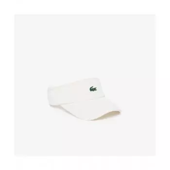 Lacoste Солнцезащитный козырек для гольфа Public Corduroy [белый] 0TU