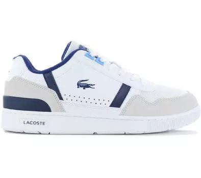 LACOSTE T-Clip - Мужские кроссовки Бело-синие 747SMA0071080 ОРИГИНАЛ EU 39.5 UK 6 белый