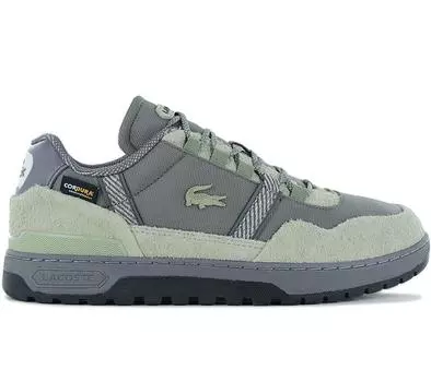 LACOSTE T-Clip Winter Low 224 - Мужские кроссовки Зимняя обувь Cordura Серо-Зеленый 748SMA0037LG5 ОРИГИНАЛ EU 43 UK 9 серый