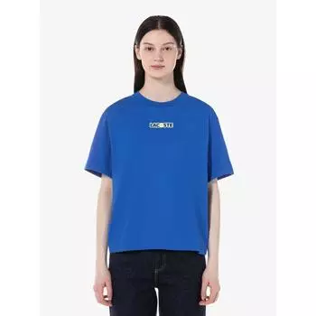 Lacoste [Только онлайн] Женская теннисная футболка Overfit с коротким рукавом TF7293 54G IXW Q2NTF7293 54GIXW 034