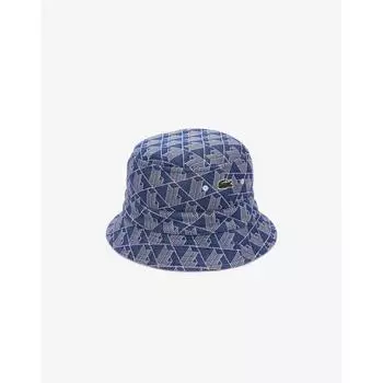 Lacoste Unisex Monogram Reversible Bucket Hat Rk7593 54g Qie 00M