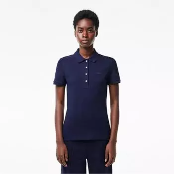 LacoSte Women S 5 Button Slim Fit Polo Shirt [navy] 034
