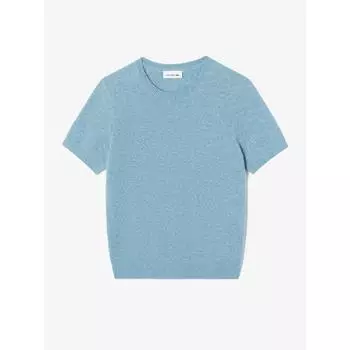 Lacoste Женский свитер с коротким рукавом из шерсти альпака AF100E 54N HBP Q2NAF100E 54NHBP 034