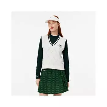 LacoSte Women S Argyle Pattern Golf veSt Af2763 54n 0lp 034