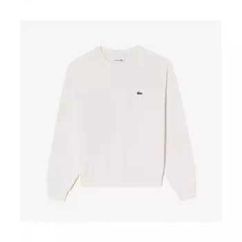 LacoSte Women S baSic Crewneck SweatShirt [cream] 034