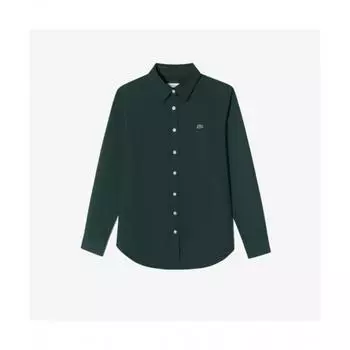 LacoSte Women S baSic Oxford Stretch Shirt [deep Green] 036