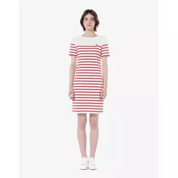 LacoSte Women S Boat Neck Marine Stripe dreSS Ef312e 54g 240 034