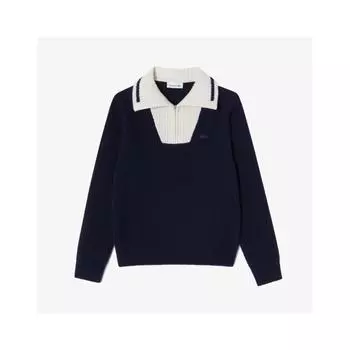 LacoSte Women S Boucle Half Zip Up Sweater Af707e 54n Hde 034