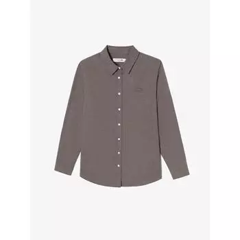 LacoSte Women S bruShed Cotton Shirt Cf318e 54n Six q2nCf318e 54nSix 034