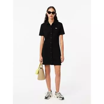 Lacoste Женское платье-поло с застежкой на пуговицы, двухстороннее, пике EF6922 54N 031 Q2NEF6922 54N031 034