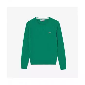 LacoSte Women S Cable Crewneck Sweater [light Green] 034