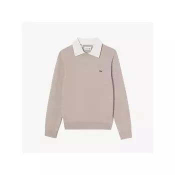 LacoSte Women S Collar Detachable Crew Neck Sweater Af703e 54n 02S q2nAf703e 54n02S 034