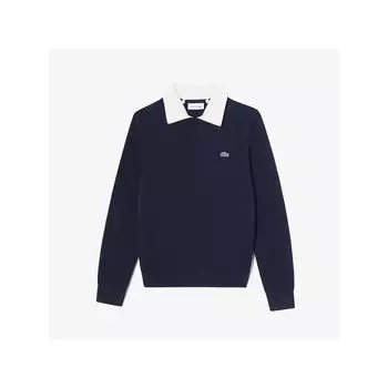 LacoSte Women S Collar Detachable Crew Neck Sweater Af703e 54n Hde q2nAf703e 54nHde 036