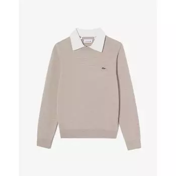 LacoSte Women S Collared Detachable Crewneck Sweater Af703e 54n 02S 036